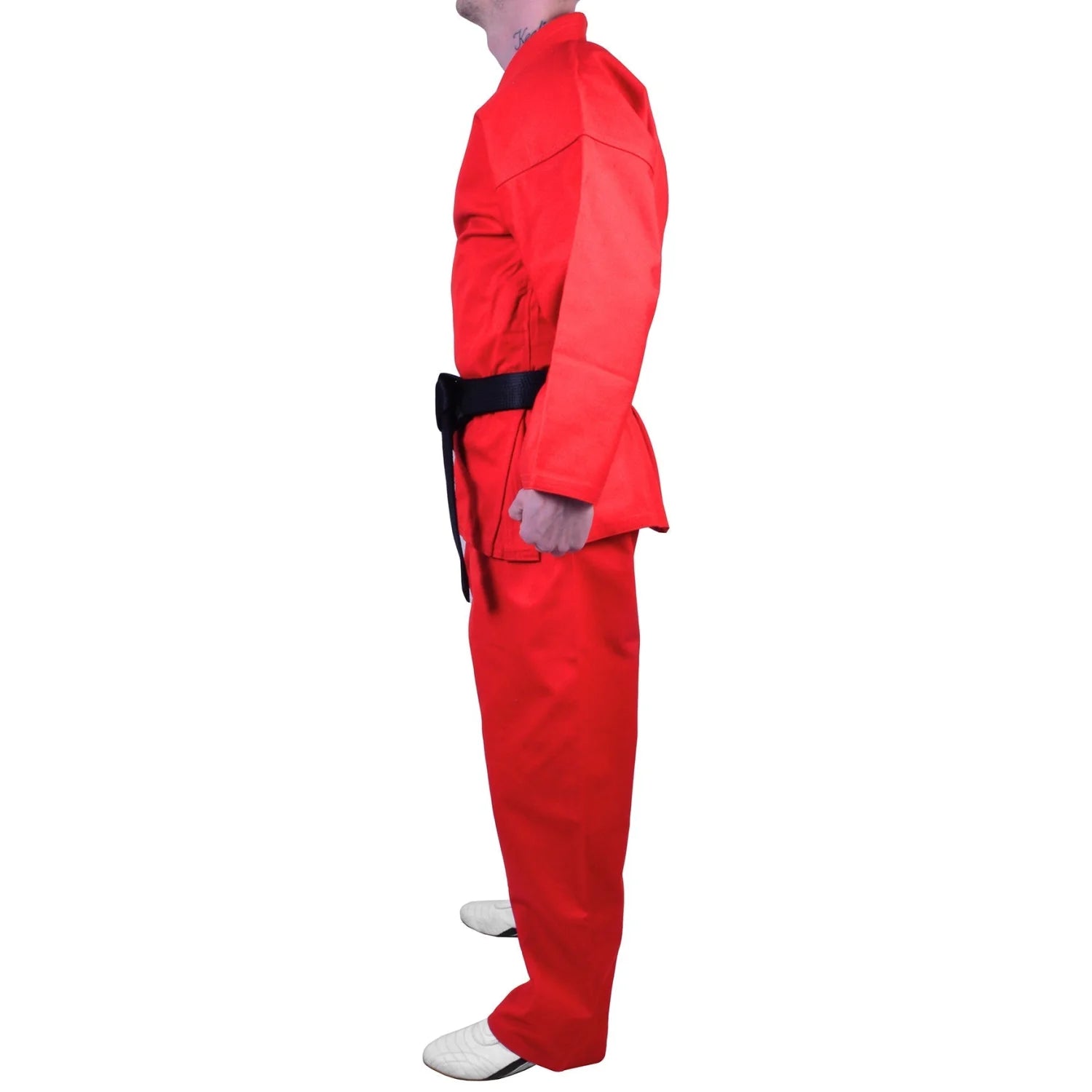 MAR-018 | Red Karate Tournament Heavyweight Uniform (14oz Canvas Fabric) - Uniforms