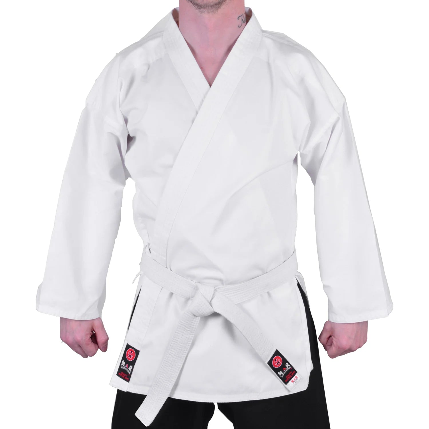 MAR-019A | Traditional White Karate Jacket - Uniforms