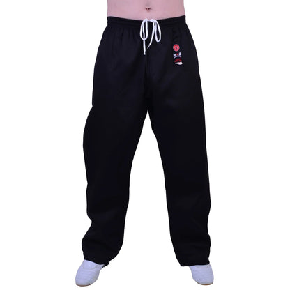 MAR-020B | 8oz Black Traditional Karate Trousers - Trousers