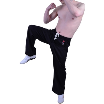 MAR-020B | 8oz Black Traditional Karate Trousers - Trousers