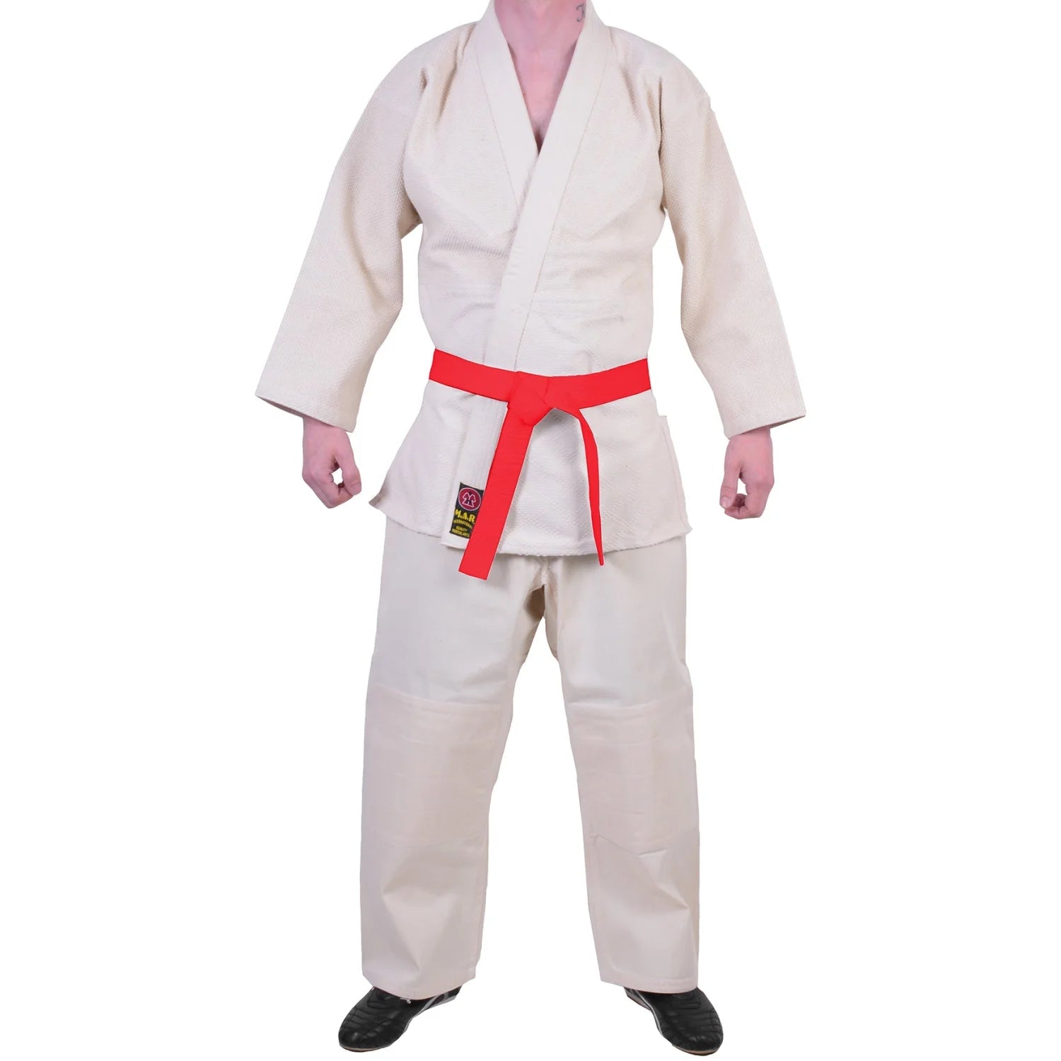 MAR-021 | Lightweight unbleached Judo Uniform For Beginner Students + FREE BELT - Uniforms