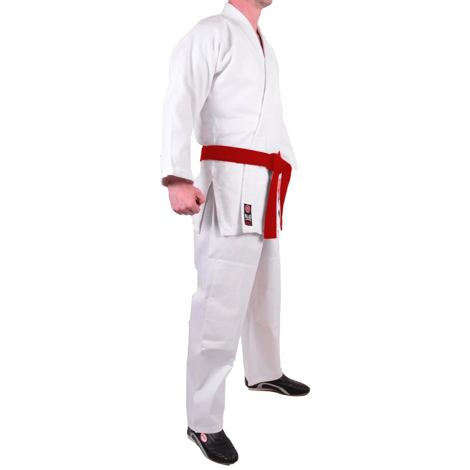 MAR-023 | White Lightweight Judo/Jiu-Jitsu Uniform for Beginner Students + FREE BELT - Uniforms