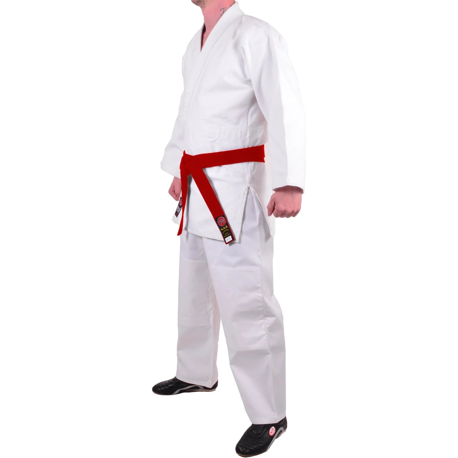 MAR-023 | White Lightweight Judo/Jiu-Jitsu Uniform for Beginner Students + FREE BELT - Uniforms
