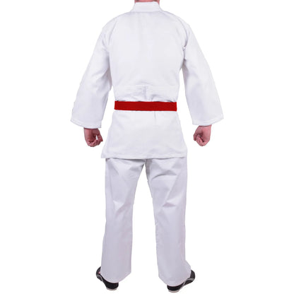 MAR-023 | White Lightweight Judo/Jiu-Jitsu Uniform for Beginner Students + FREE BELT - Uniforms