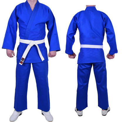 MAR-024A | Lightweight Blue Judo/Jiu-Jitsu Uniform for Beginner Students + FREE BELT - Uniforms