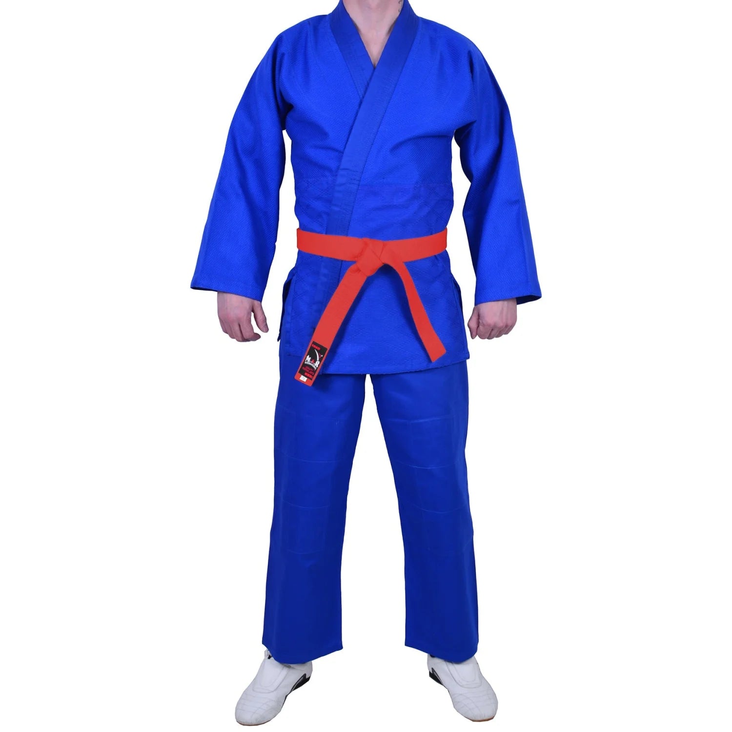 MAR-026A | Mediumweight Blue Judo Uniform For Intermediate Students + FREE BELT - Uniforms