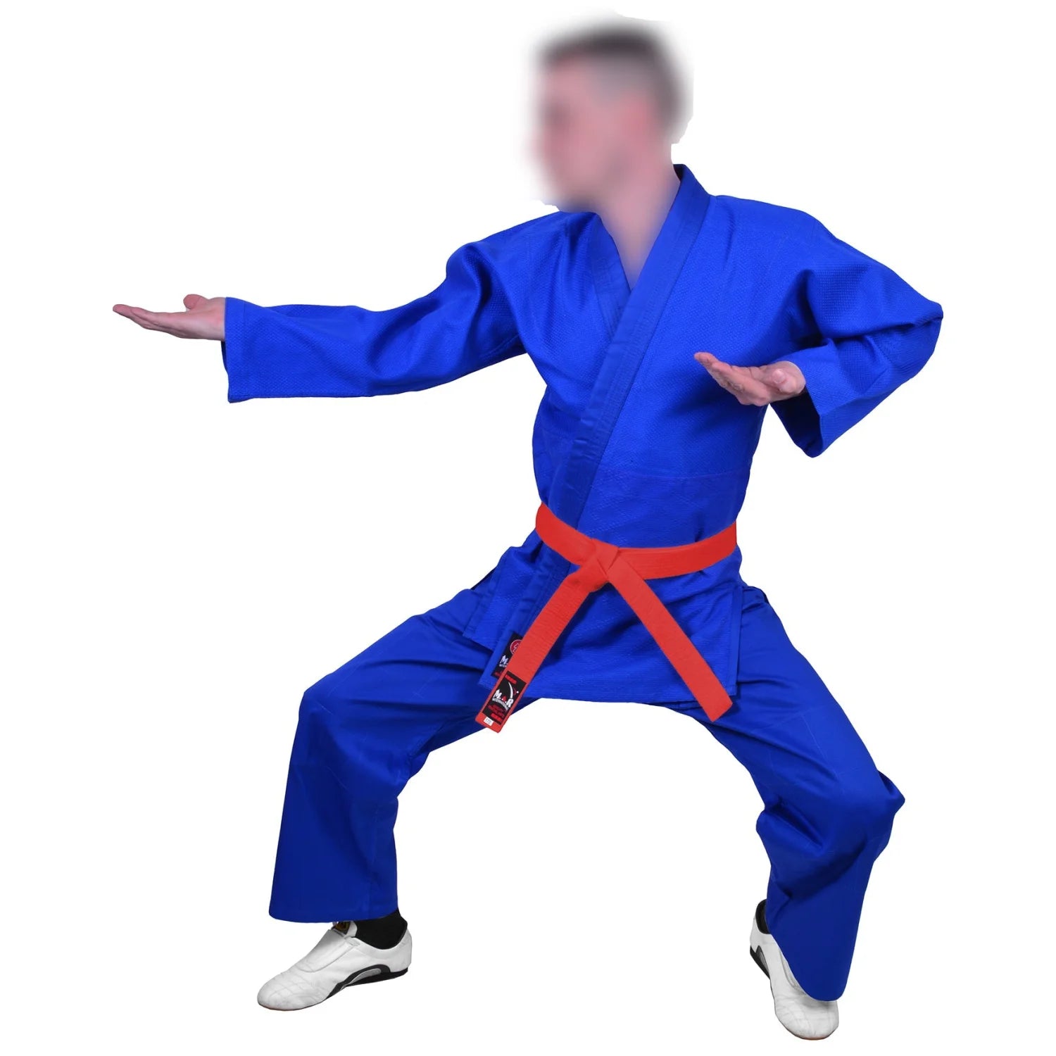MAR-026A | Mediumweight Blue Judo Uniform For Intermediate Students + FREE BELT - Uniforms