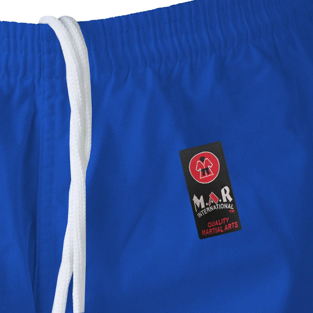 MAR-026A | Mediumweight Blue Judo Uniform For Intermediate Students + FREE BELT - Uniforms