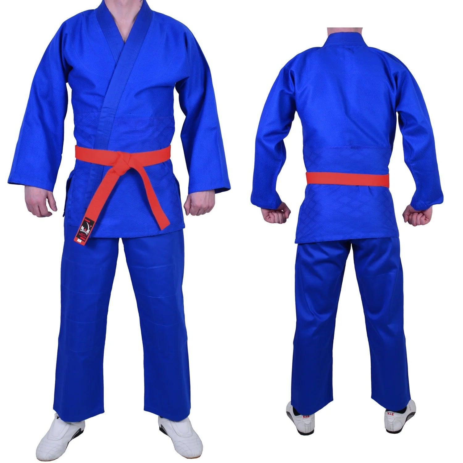 MAR-026A | Mediumweight Blue Judo Uniform For Intermediate Students + FREE BELT - Uniforms