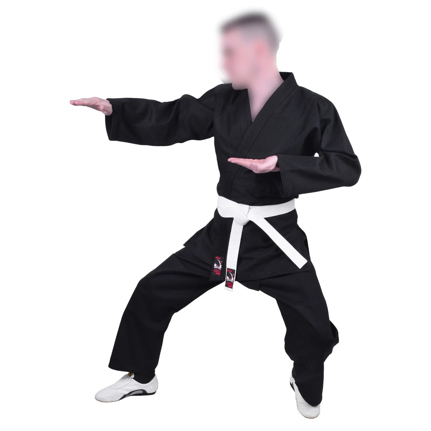 MAR-026B | Mediumweight Black Judo Uniform For Intermediate Students + FREE BELT - Uniforms