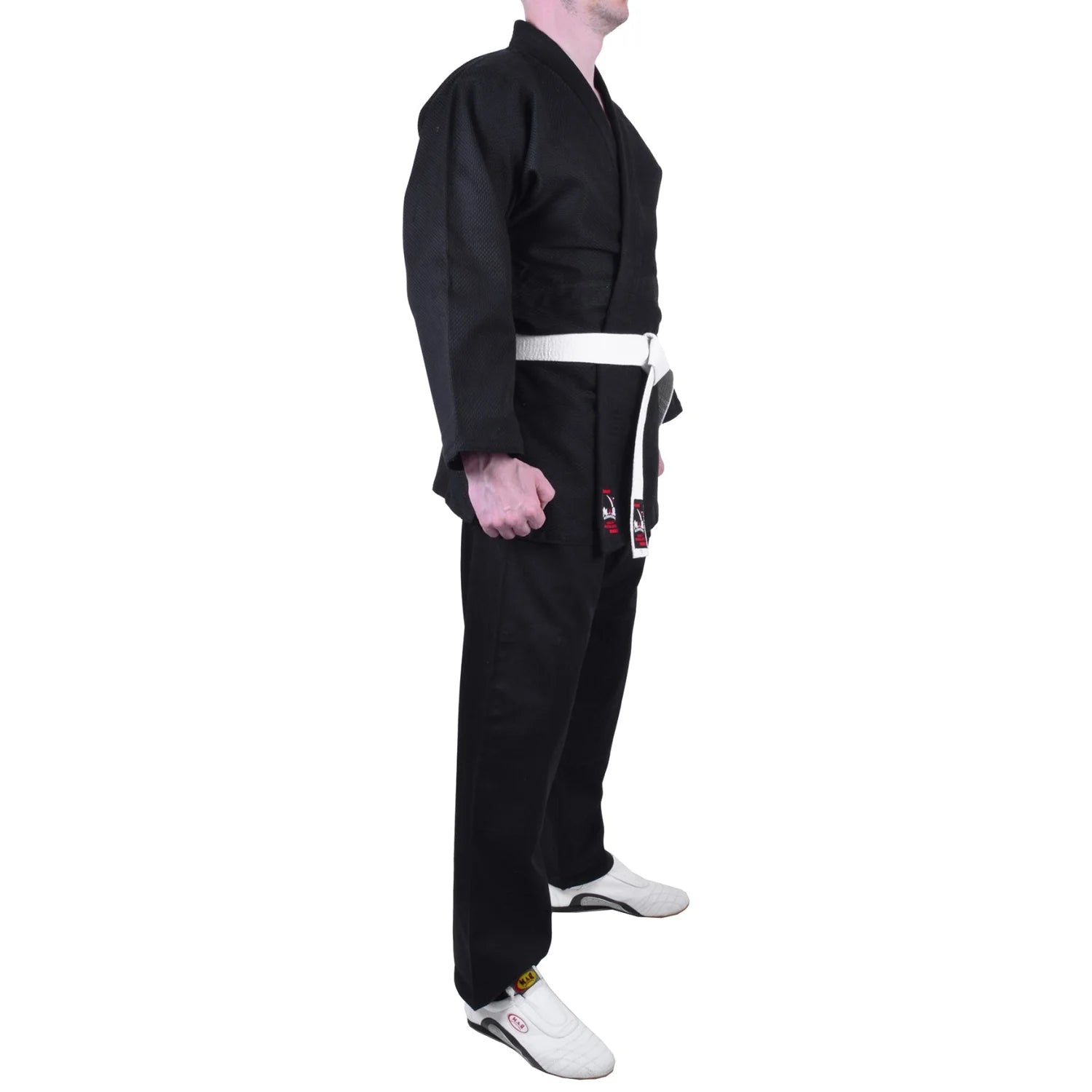 MAR-026B | Mediumweight Black Judo Uniform For Intermediate Students + FREE BELT - Uniforms