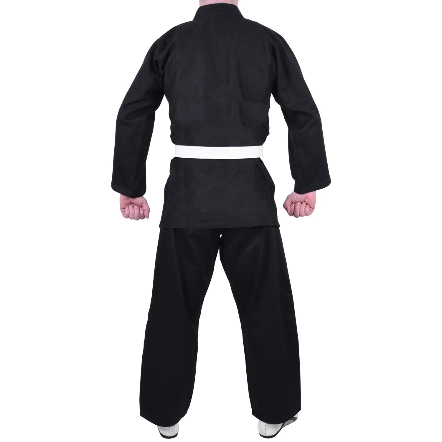 MAR-026B | Mediumweight Black Judo Uniform For Intermediate Students + FREE BELT - Uniforms
