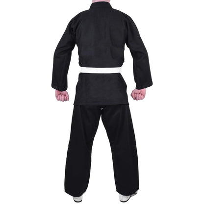 MAR-026B | Mediumweight Black Judo Uniform For Intermediate Students + FREE BELT - Uniforms