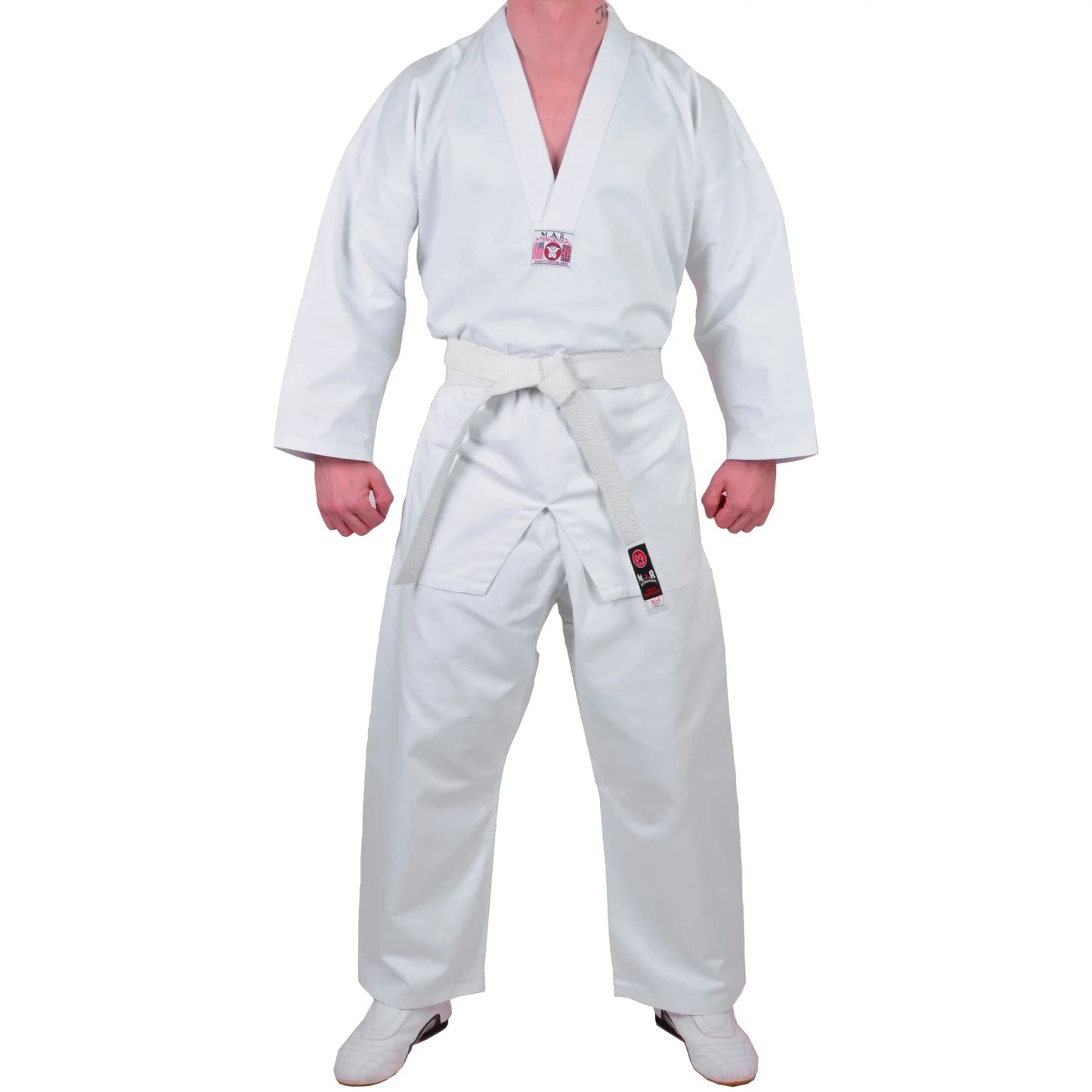MAR-038A | WT Taekwondo Student Uniform for Students + FREE BELT - Uniforms