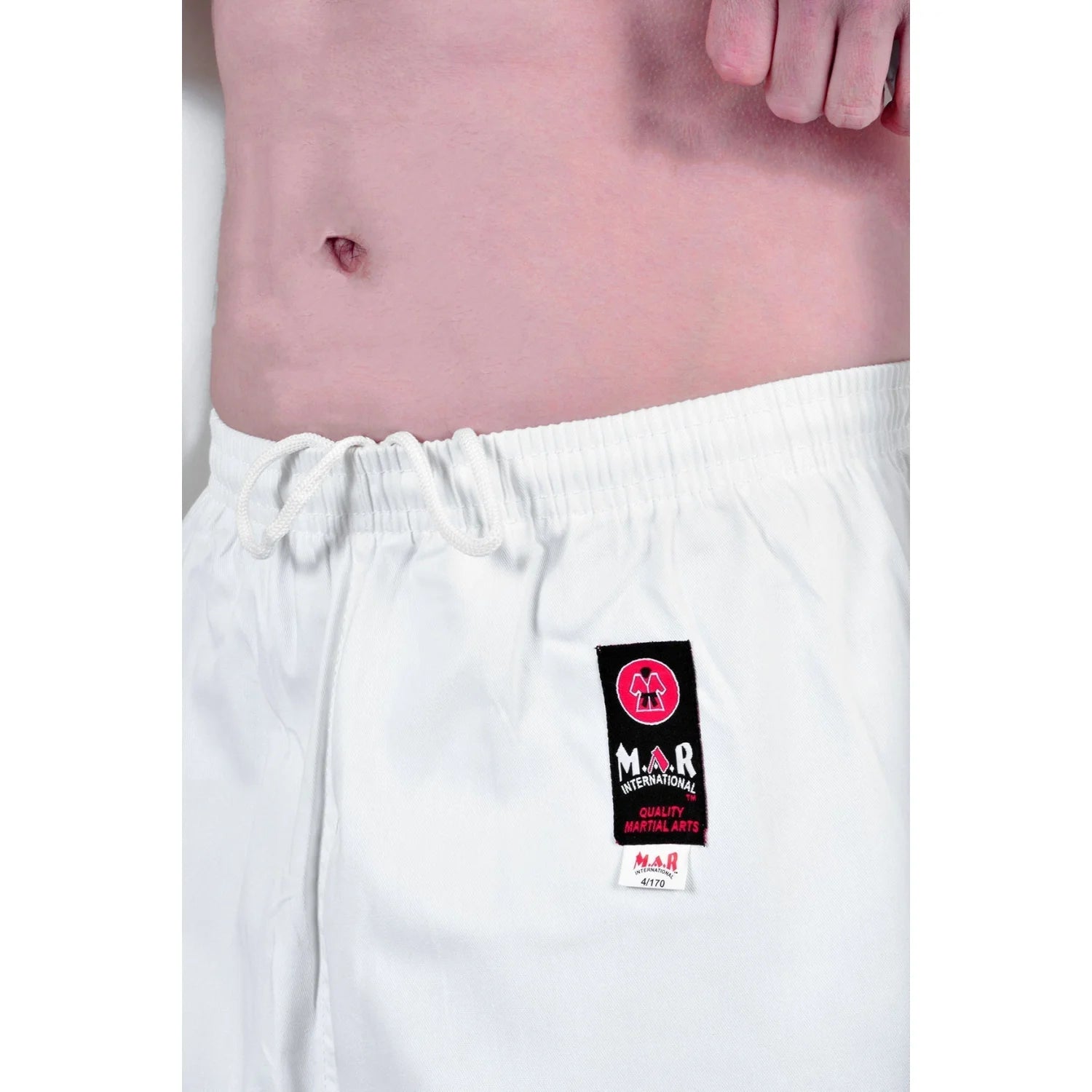 MAR-039 | White ITF Taekwondo Student Uniform + FREE BELT - Uniforms