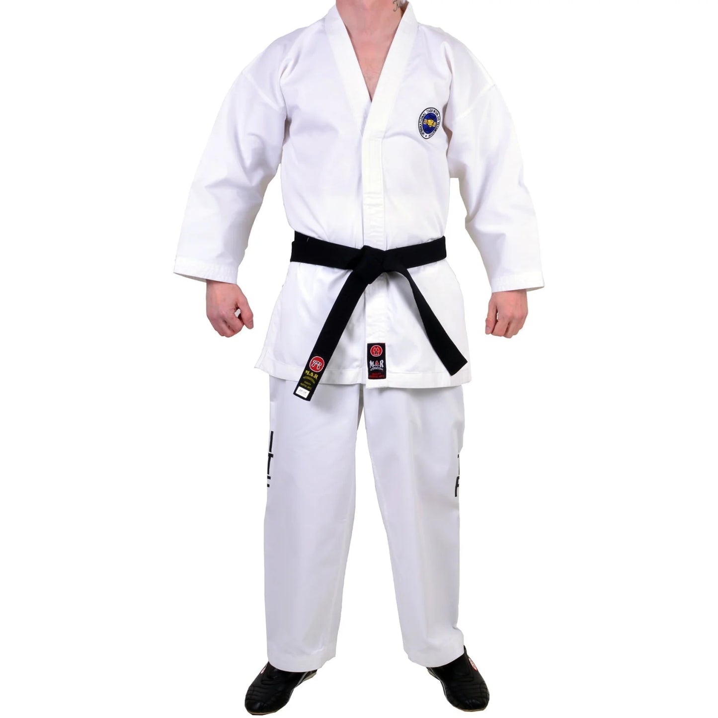 MAR-039 | White ITF Taekwondo Student Uniform + FREE BELT - Uniforms