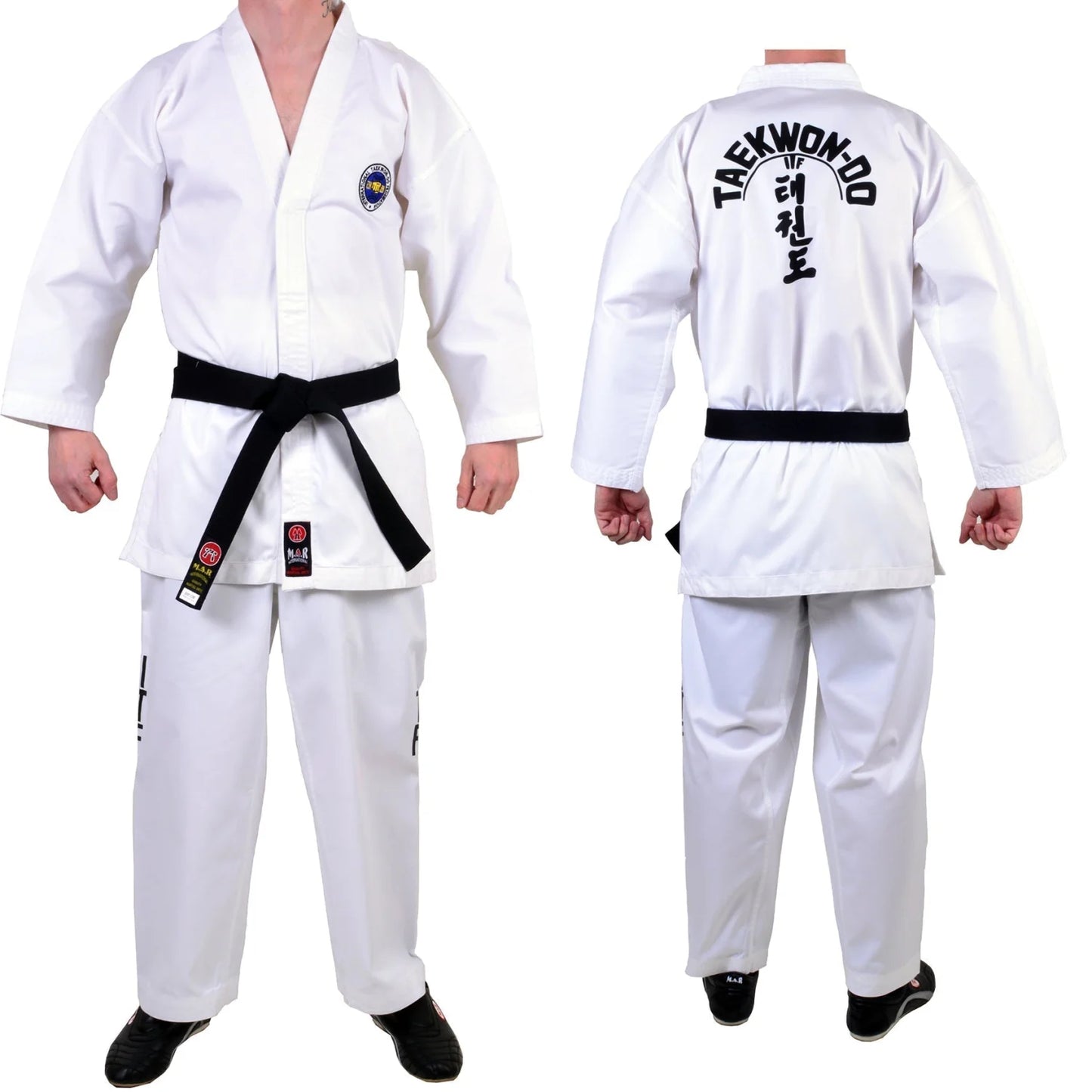 MAR-039 | White ITF Taekwondo Student Uniform + FREE BELT - Uniforms