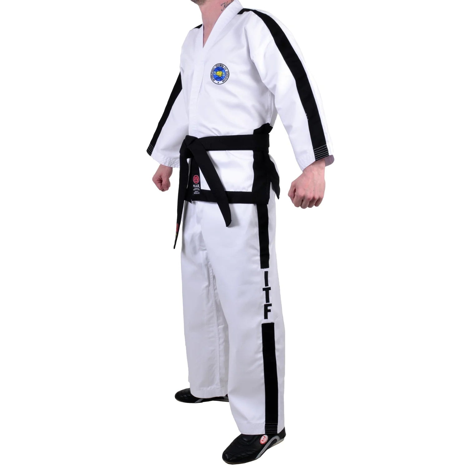 MAR-041 | ITF White Taekwondo Uniform for Top Pros/Masters - Uniforms