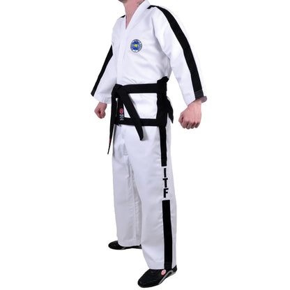 MAR-041 | ITF White Taekwondo Uniform for Top Pros/Masters - Uniforms