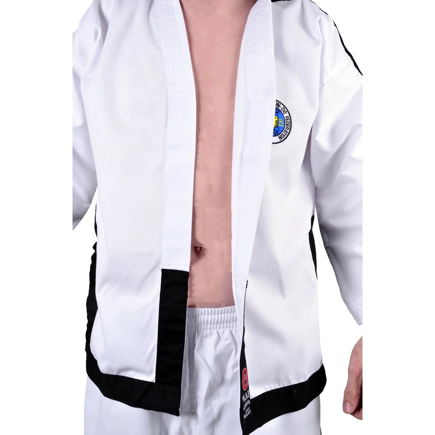 MAR-041 | ITF White Taekwondo Uniform for Top Pros/Masters - Uniforms