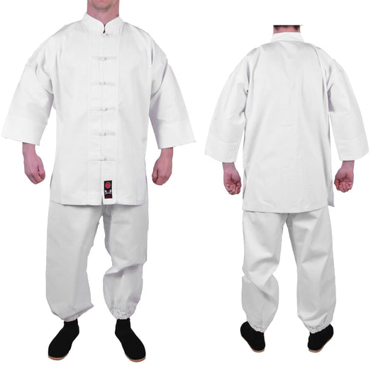 MAR-045 | White Kung-Fu Uniform For Instructors/Seniors - Uniforms