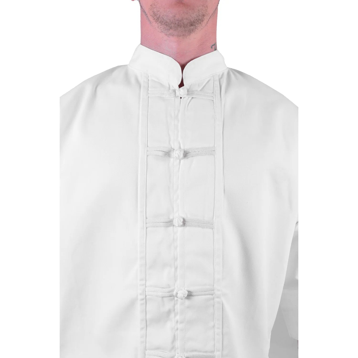 MAR-045 | White Kung-Fu Uniform For Instructors/Seniors - Uniforms