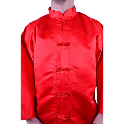 MAR-047A | Martial Arts Kung-Fu Uniform (Red) - Uniforms