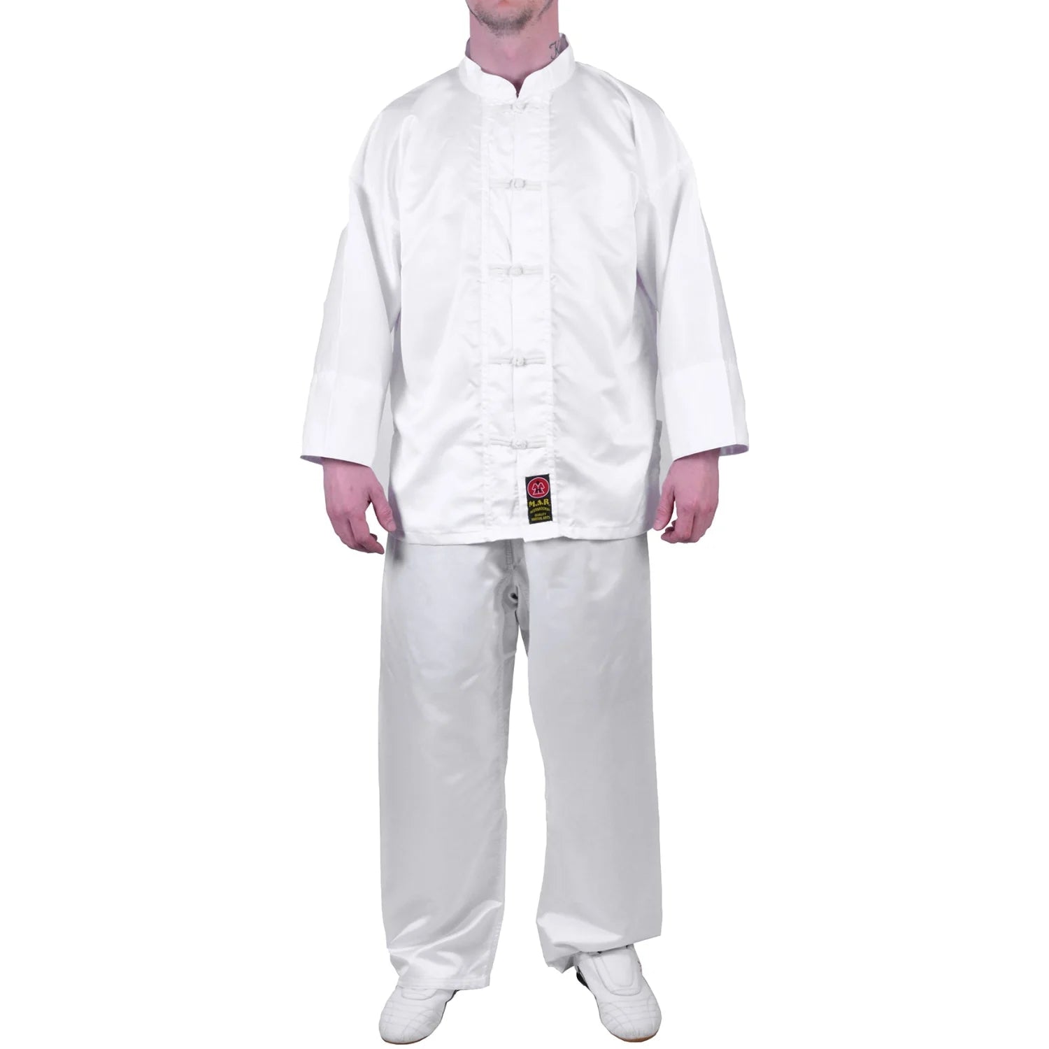 MAR-047D | Martial Arts Kung-Fu Uniform (White) - Uniforms