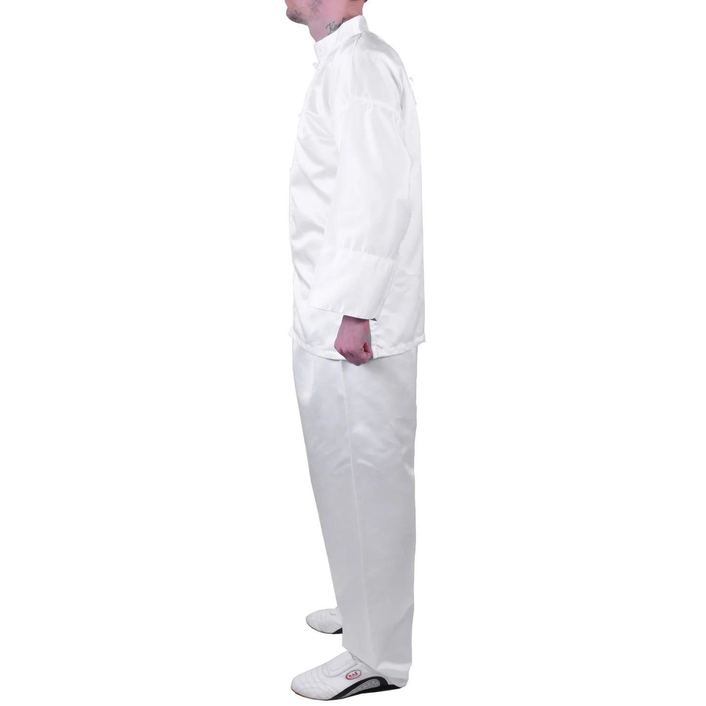 MAR-047D | Martial Arts Kung-Fu Uniform (White) - Uniforms