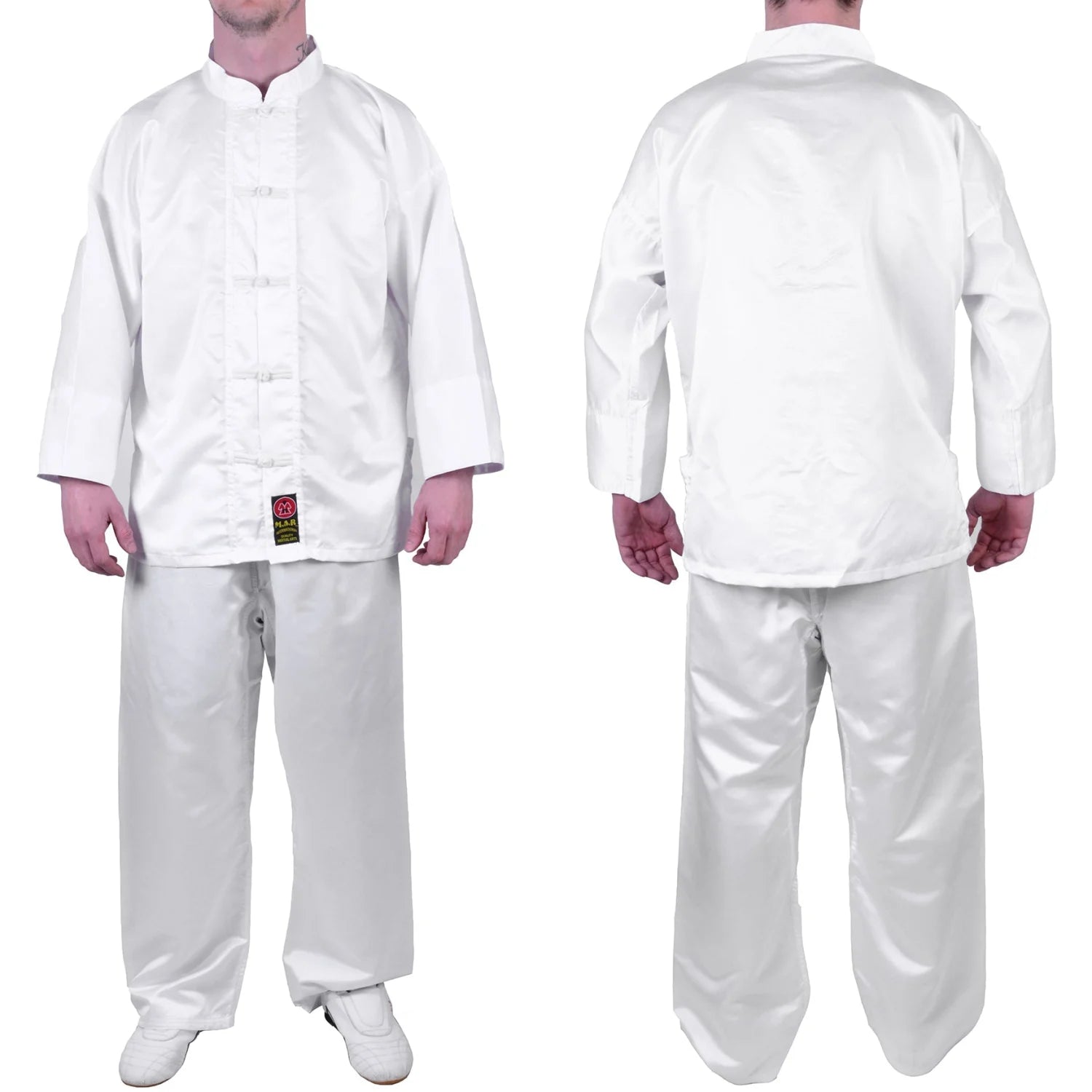 MAR-047D | Martial Arts Kung-Fu Uniform (White) - Uniforms