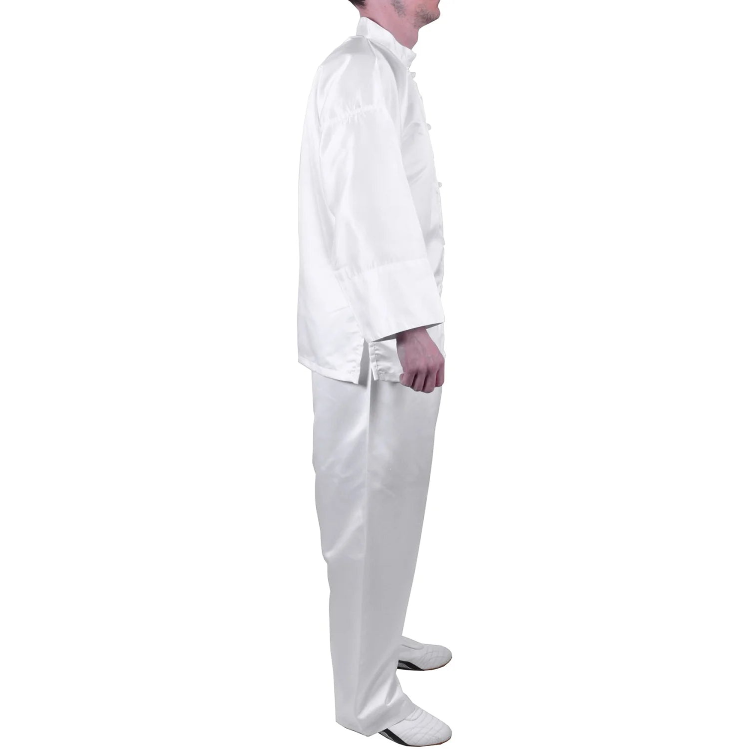 MAR-047D | Martial Arts Kung-Fu Uniform (White) - Uniforms