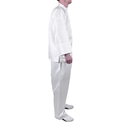 MAR-047D | Martial Arts Kung-Fu Uniform (White) - Uniforms