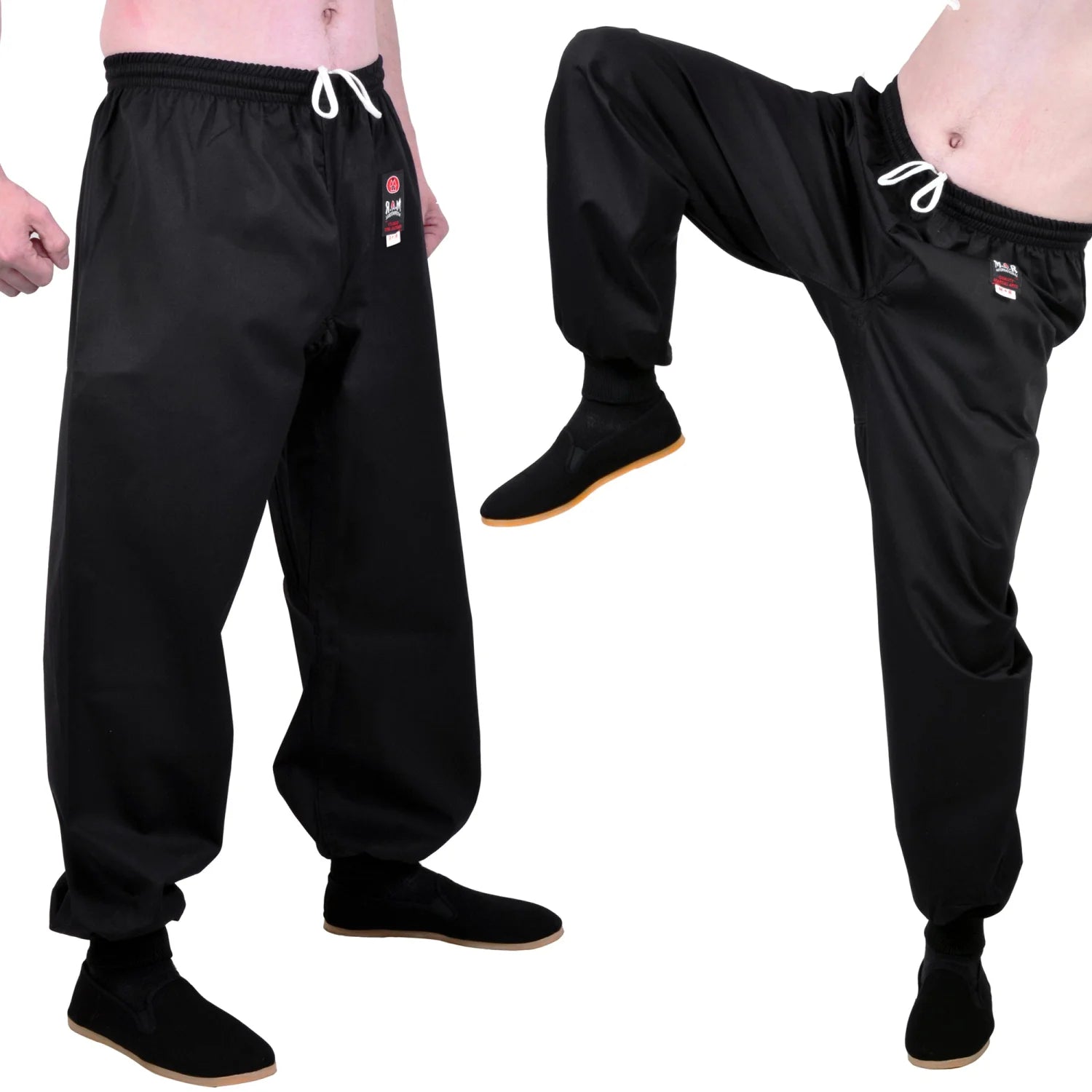 MAR-048 | Kung-Fu Trousers w/ Elasticated Ankles - Trousers