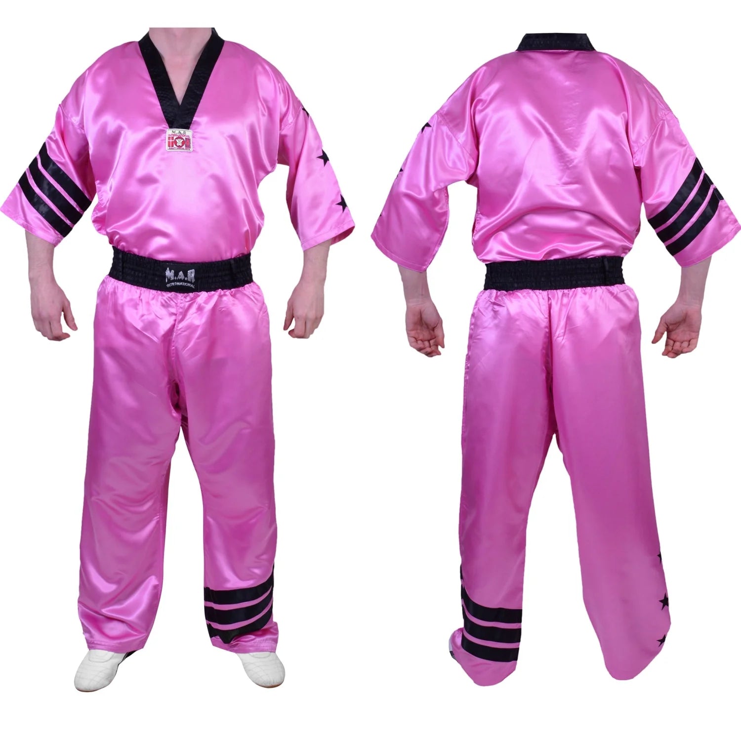 MAR-053B | Pink & Black Freestyle Uniform w/ Stripes/Stars - Uniforms