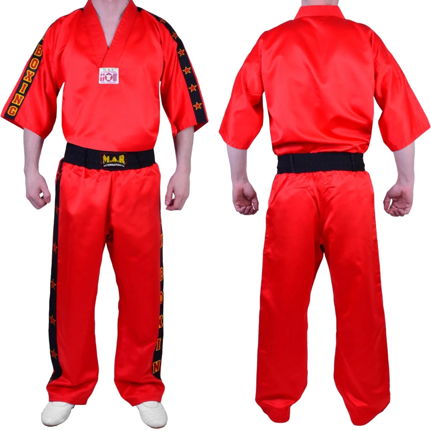 MAR-057 | Red Kickboxing Training & Competition Uniform - Uniforms