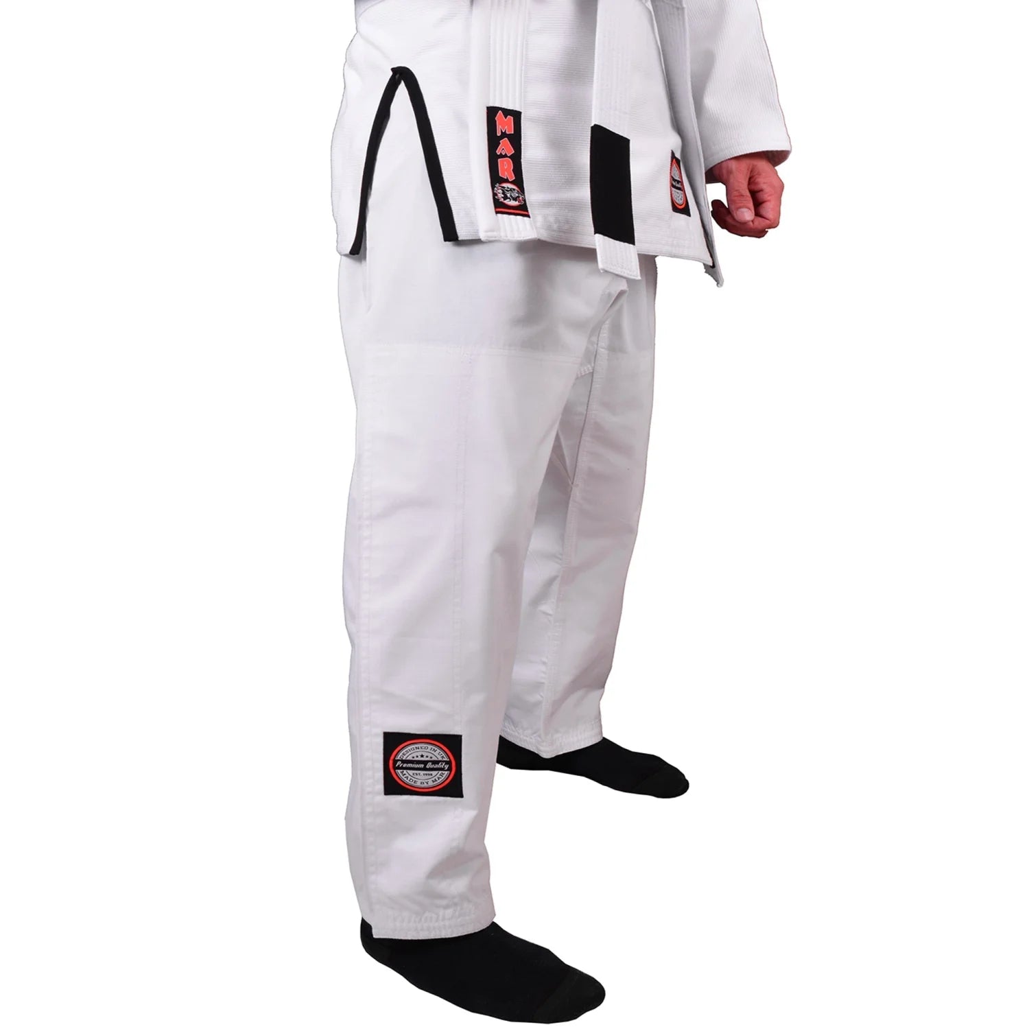 MAR-060B | White Brazilian Jiu-Jitsu Uniform - Uniforms