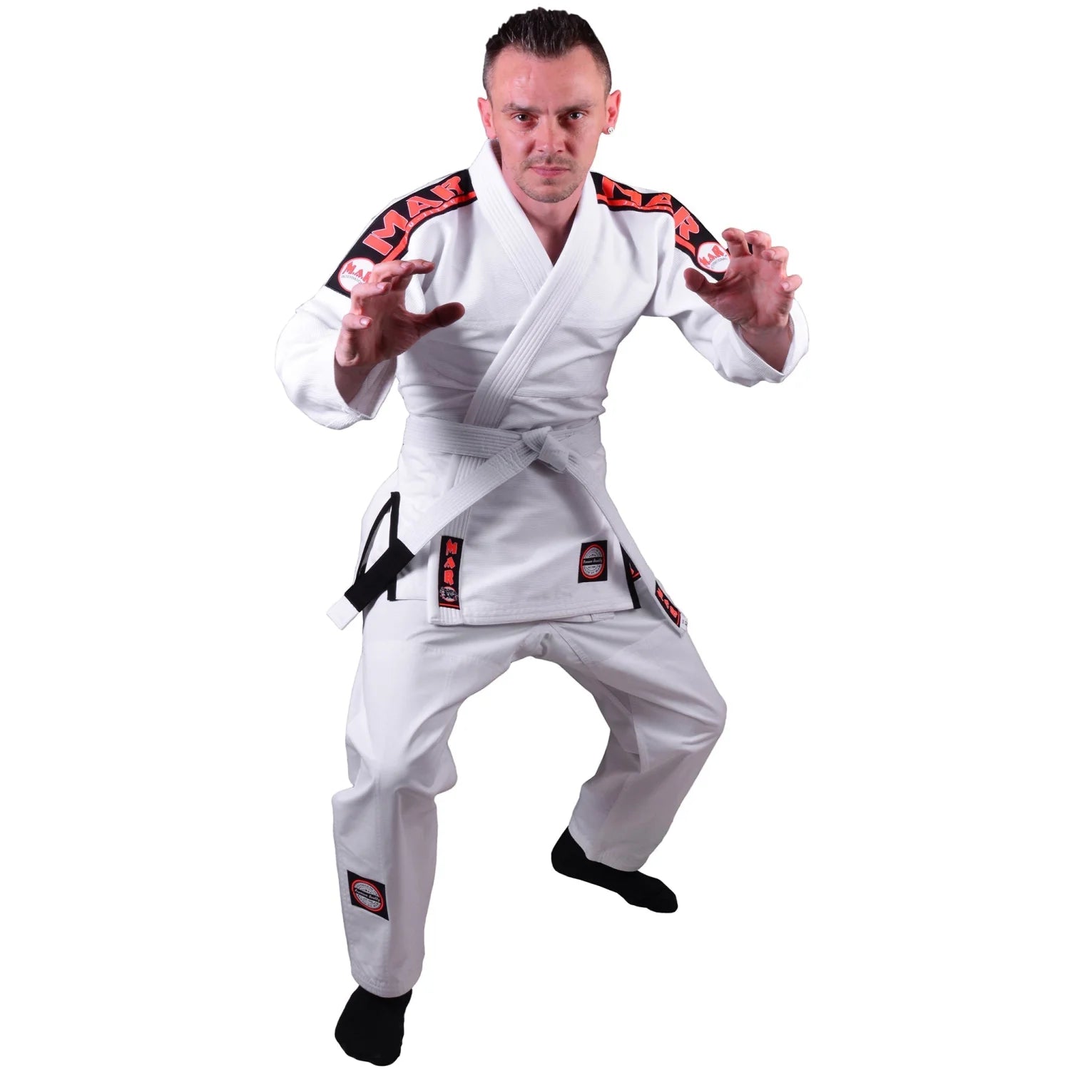 MAR-060B | White Brazilian Jiu-Jitsu Uniform - Uniforms