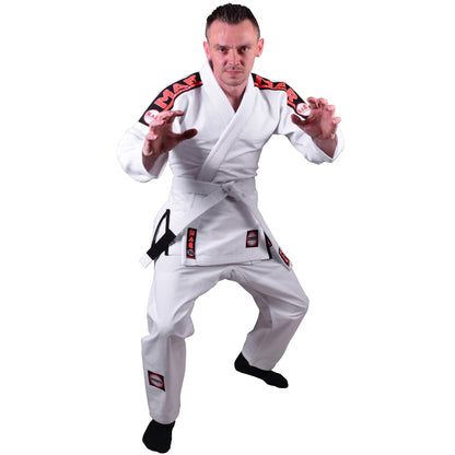 MAR-060B | White Brazilian Jiu-Jitsu Uniform - Uniforms