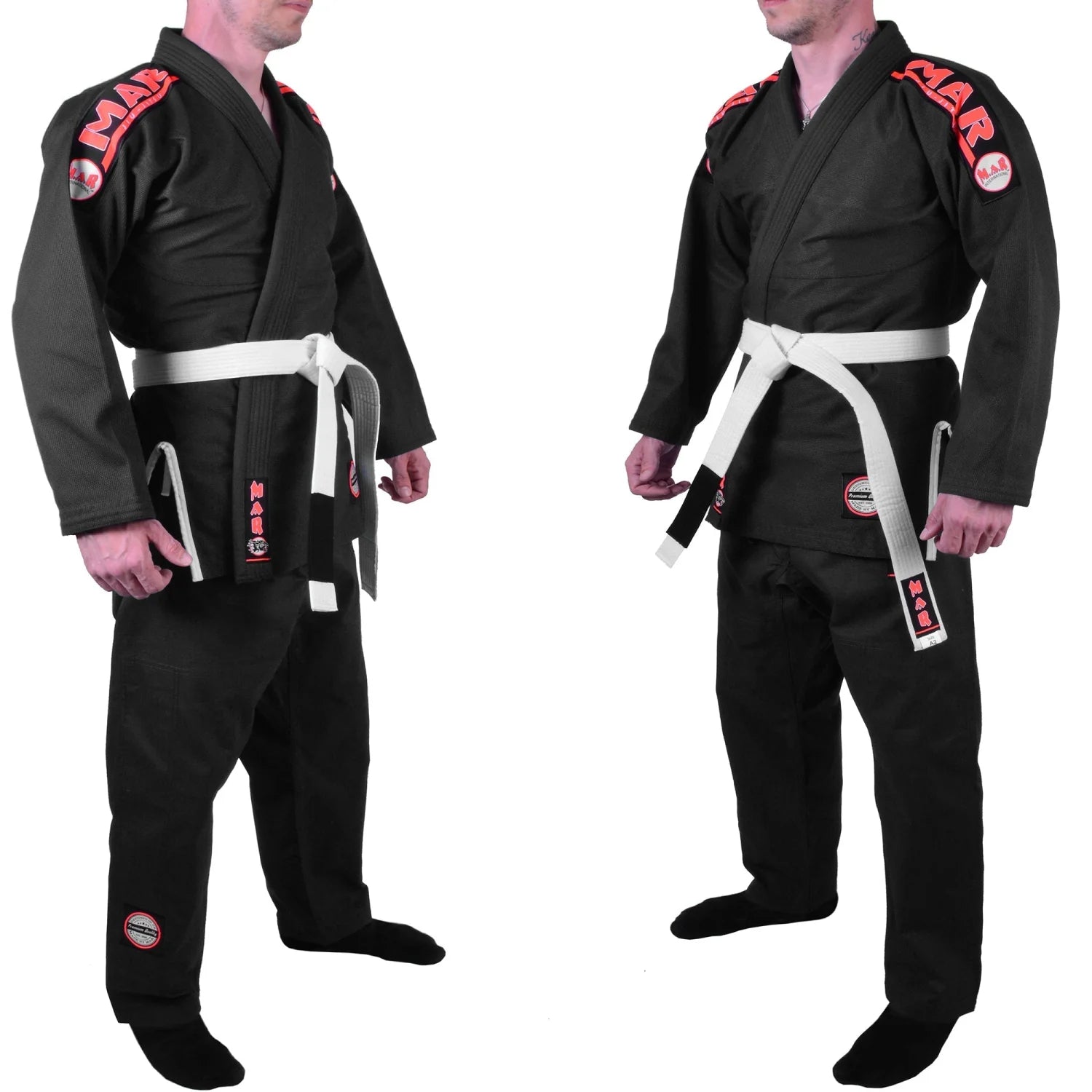 MAR-061B | Black Brazilian Jiu-Jitsu Uniform - Uniforms