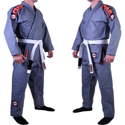 MAR-061D | Grey Brazilian Jiu-Jitsu Uniform - Uniforms