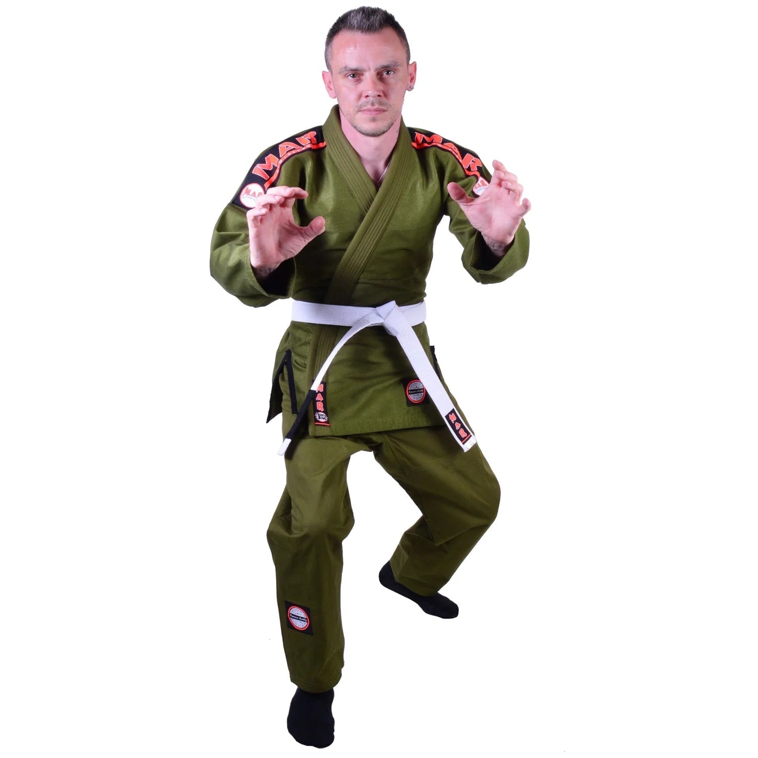 MAR-061E | Olive Green Brazilian Jiu-Jitsu Uniform - Uniforms