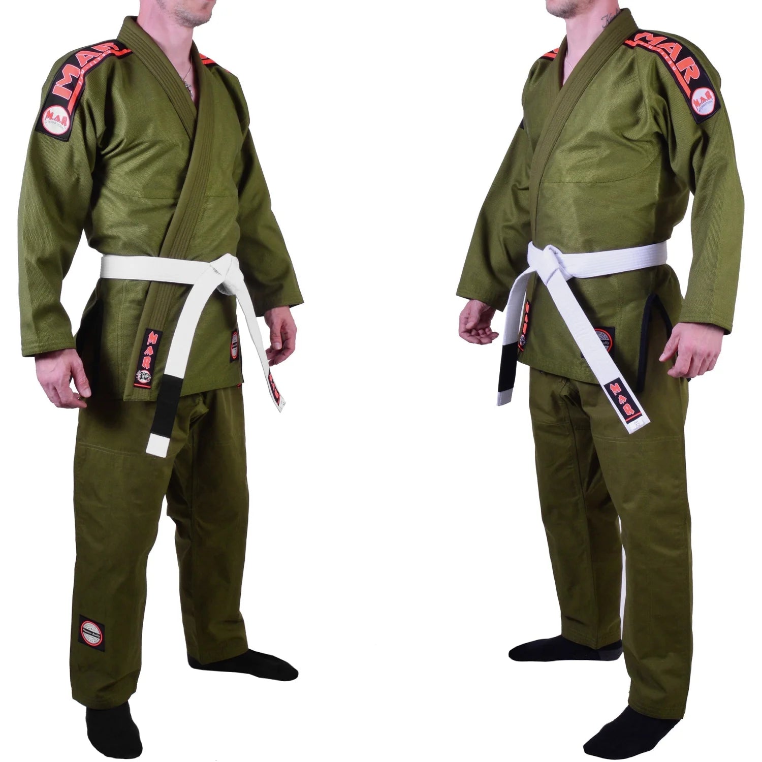 MAR-061E | Olive Green Brazilian Jiu-Jitsu Uniform - Uniforms