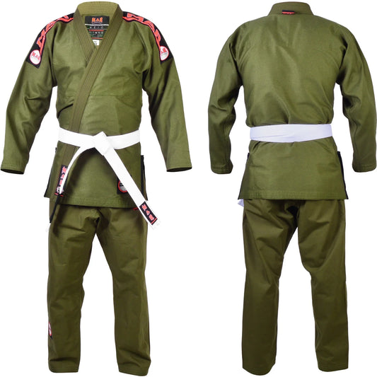 MAR-061E | Olive Green Brazilian Jiu-Jitsu Uniform - Uniforms