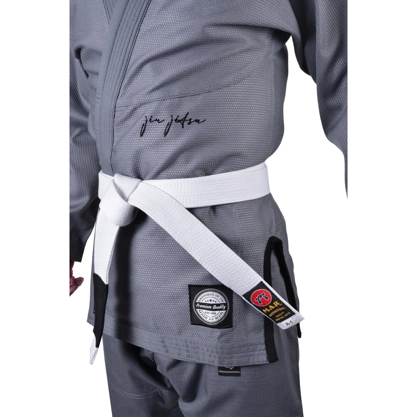 MAR-064C | Grey Brazilian Jiu-Jitsu Uniform - 480gsm - Uniforms