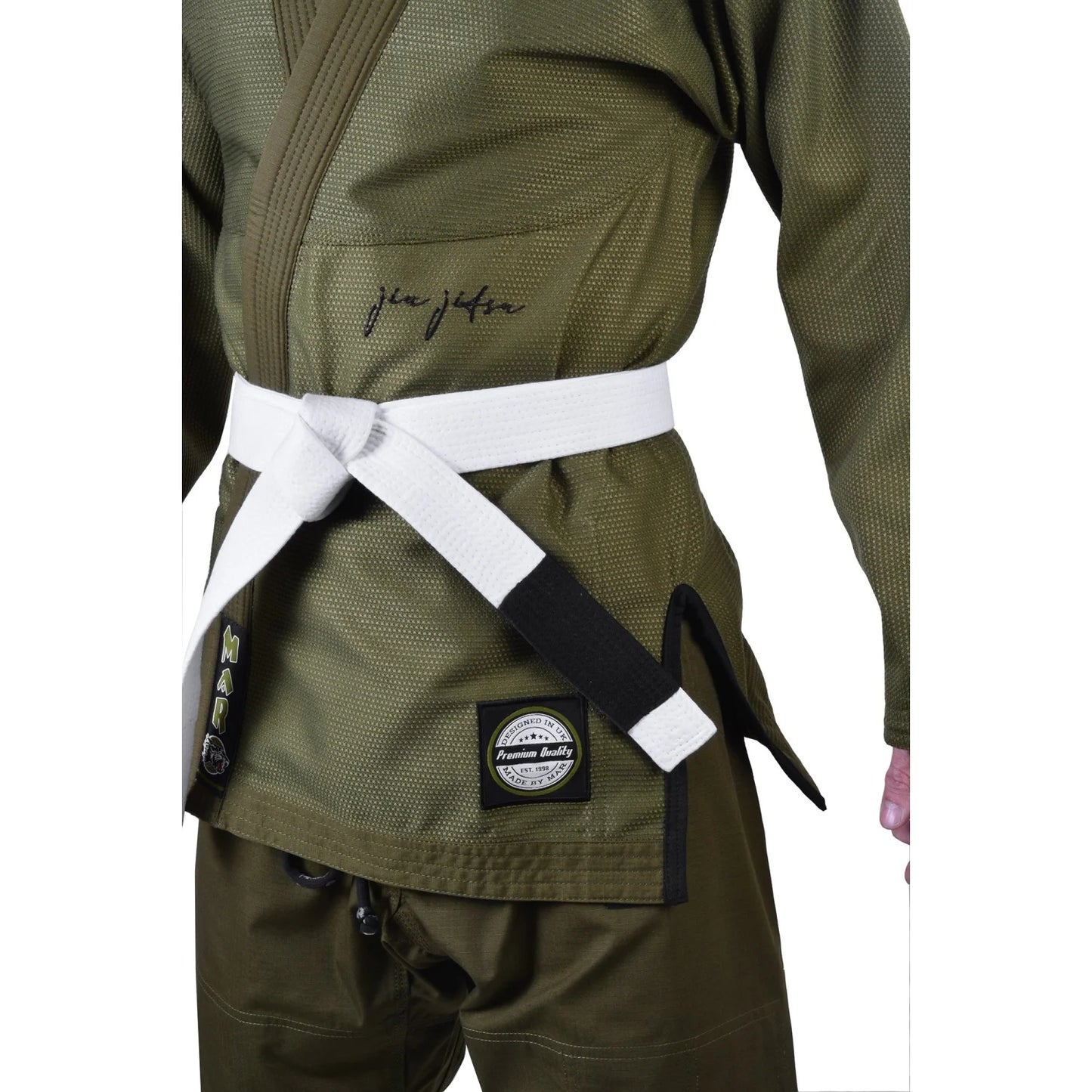 MAR-064D | Olive Green Brazilian Jiu-Jitsu Uniform - 480gsm - Uniforms