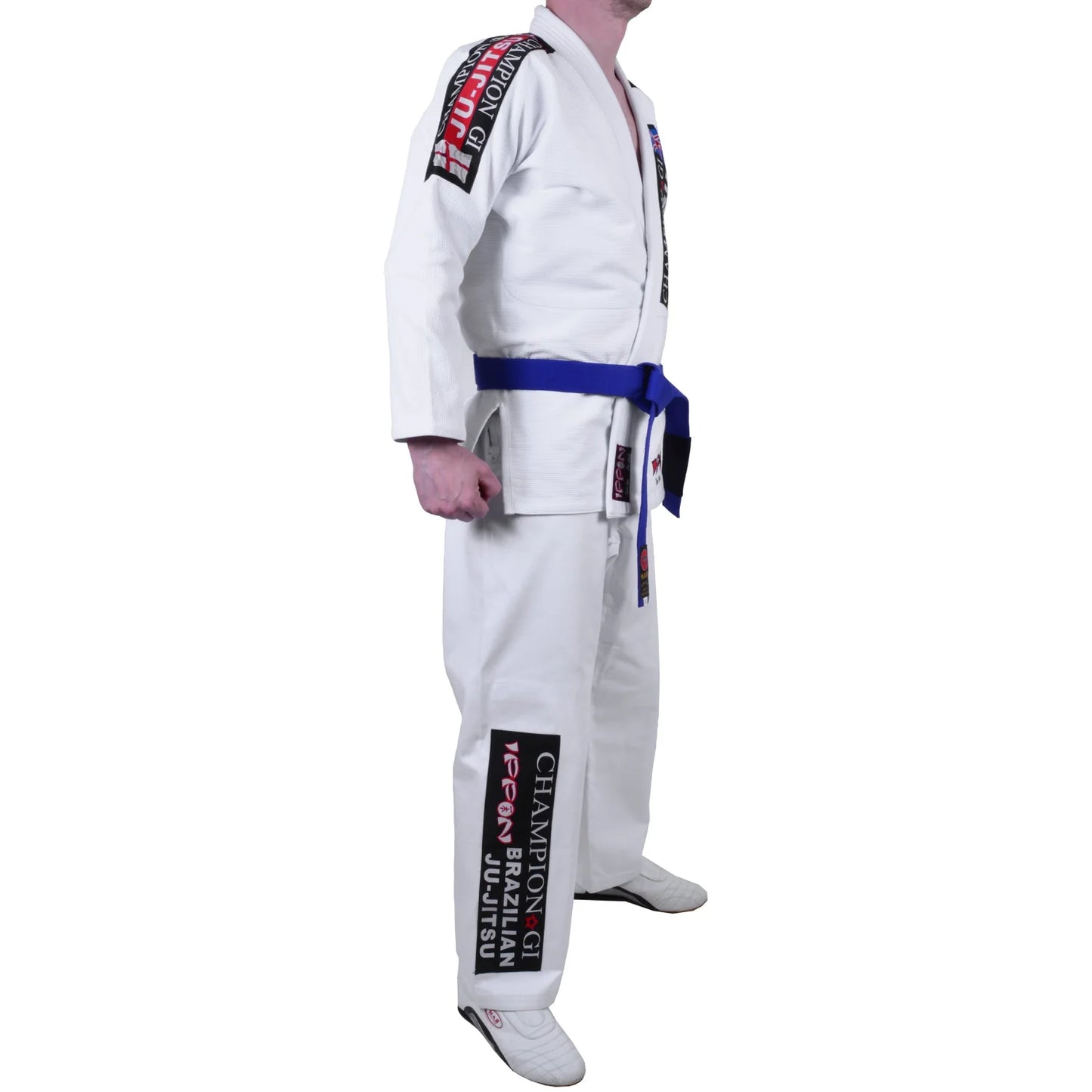 MAR-065 | White Designer Jiu-Jitsu Training & Competition Uniform - Uniforms