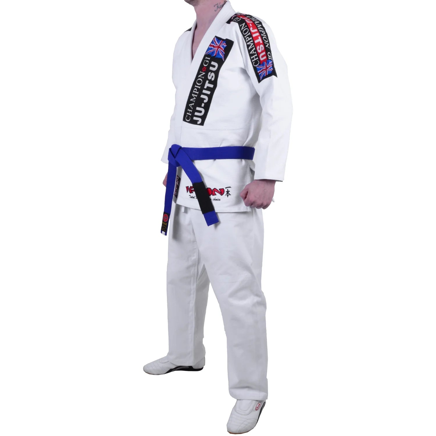 MAR-065 | White Designer Jiu-Jitsu Training & Competition Uniform - Uniforms