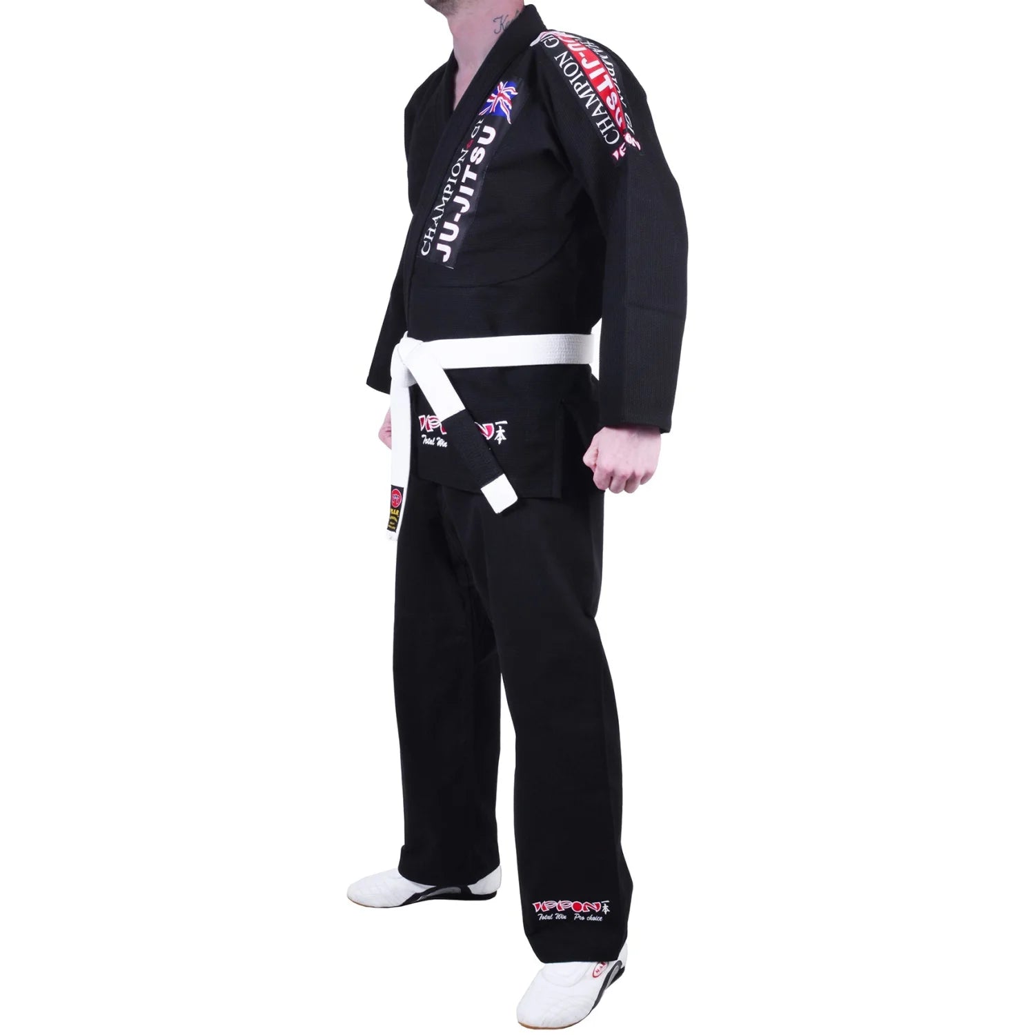 MAR-066 | Black Designer Jiu-Jitsu Training & Competition Uniform - Uniforms