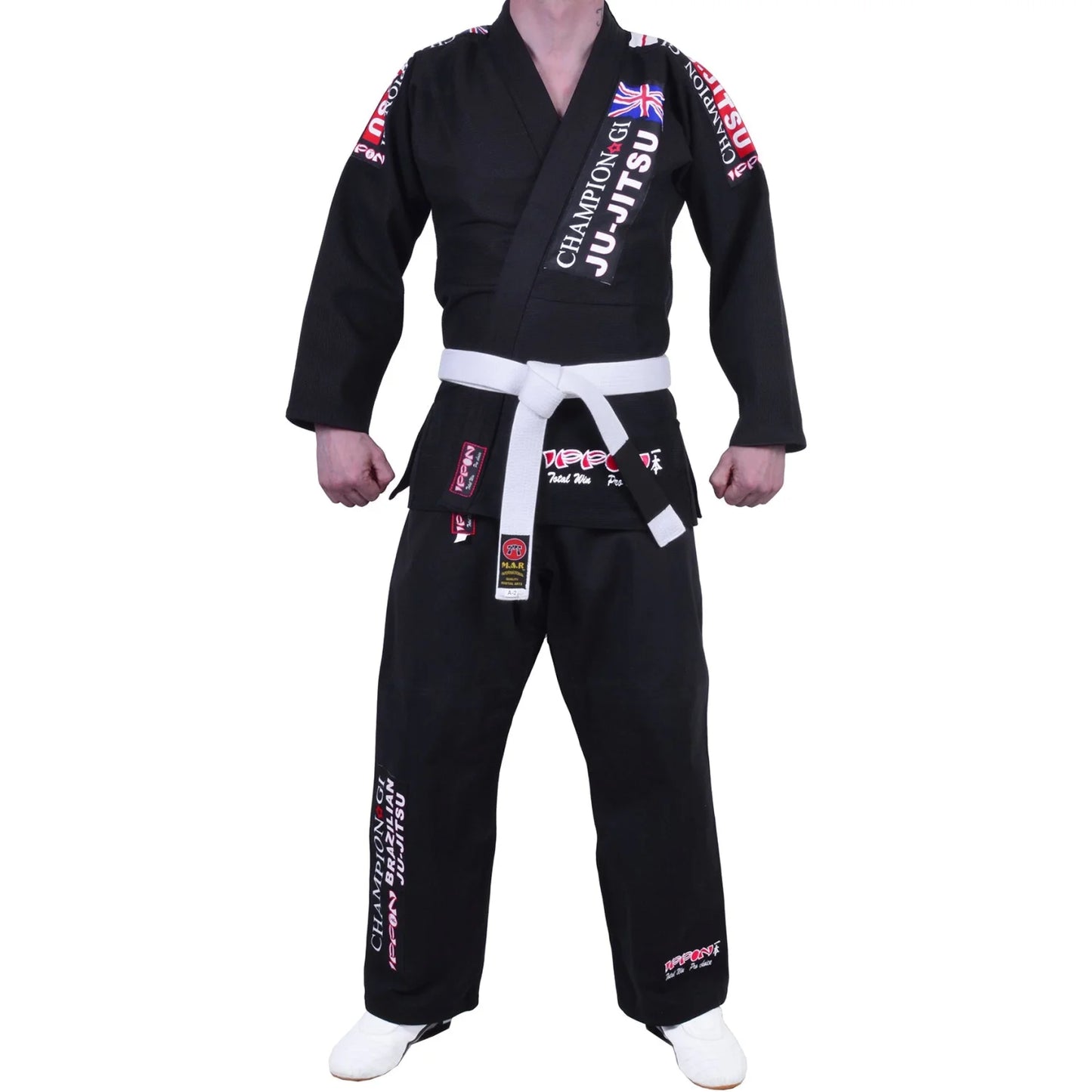 MAR-066 | Black Designer Jiu-Jitsu Training & Competition Uniform - Uniforms