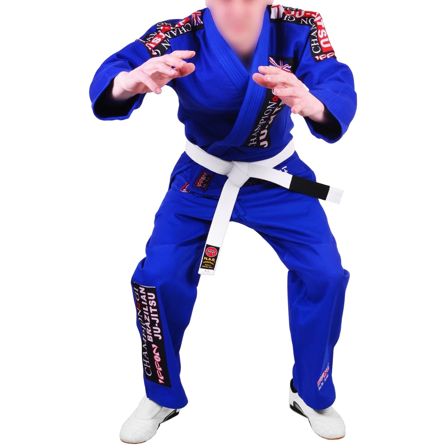MAR-067 | Blue Designer Jiu-Jitsu Training & Competition Uniform - Uniforms